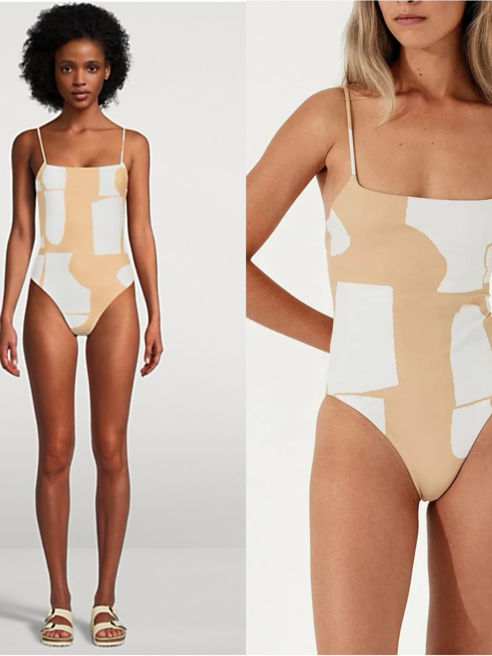 12 NEW Zulu & Zephyr Terrazzo One Piece Swimsuit